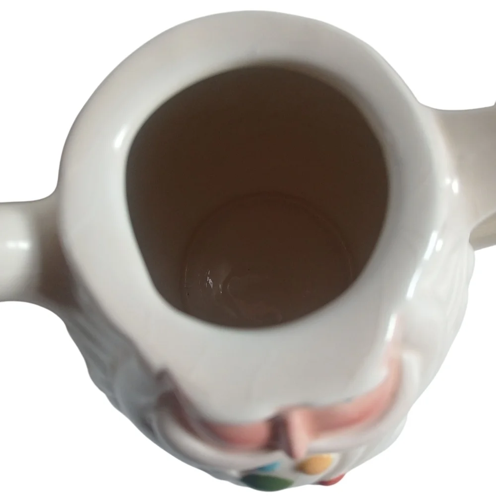 Department 56 Teapot Santa Claus Wizard Rainbow Hat Ceramic Hand Painted Gifts
